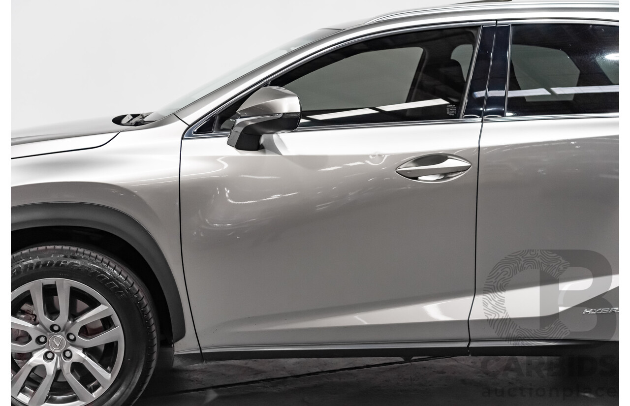 1/2015 Lexus Nx300h Luxury Hybrid (fwd) AYZ10R 4d Wagon Silver 2.5L Petrol - Hybrid