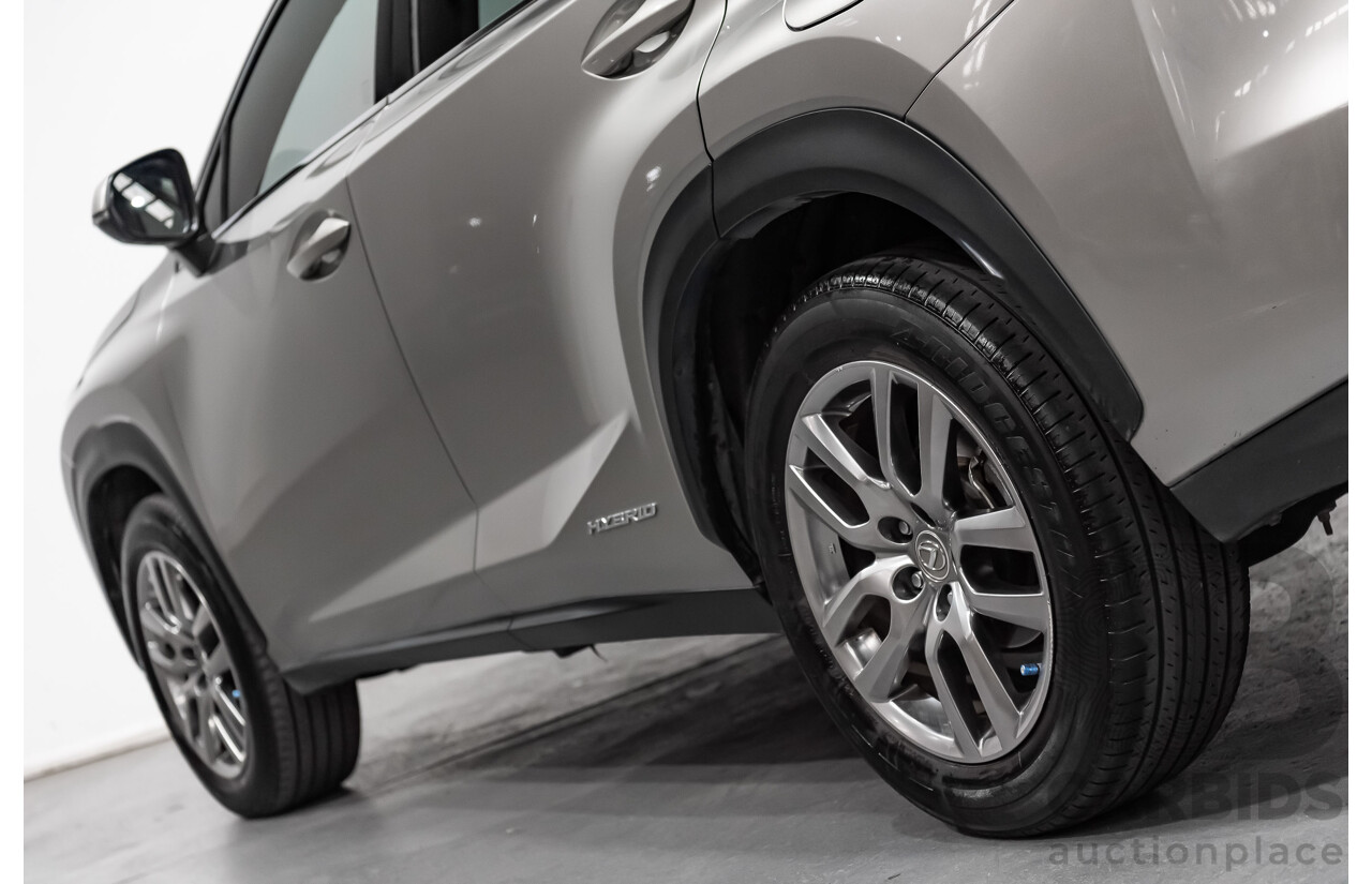 1/2015 Lexus Nx300h Luxury Hybrid (fwd) AYZ10R 4d Wagon Silver 2.5L Petrol - Hybrid