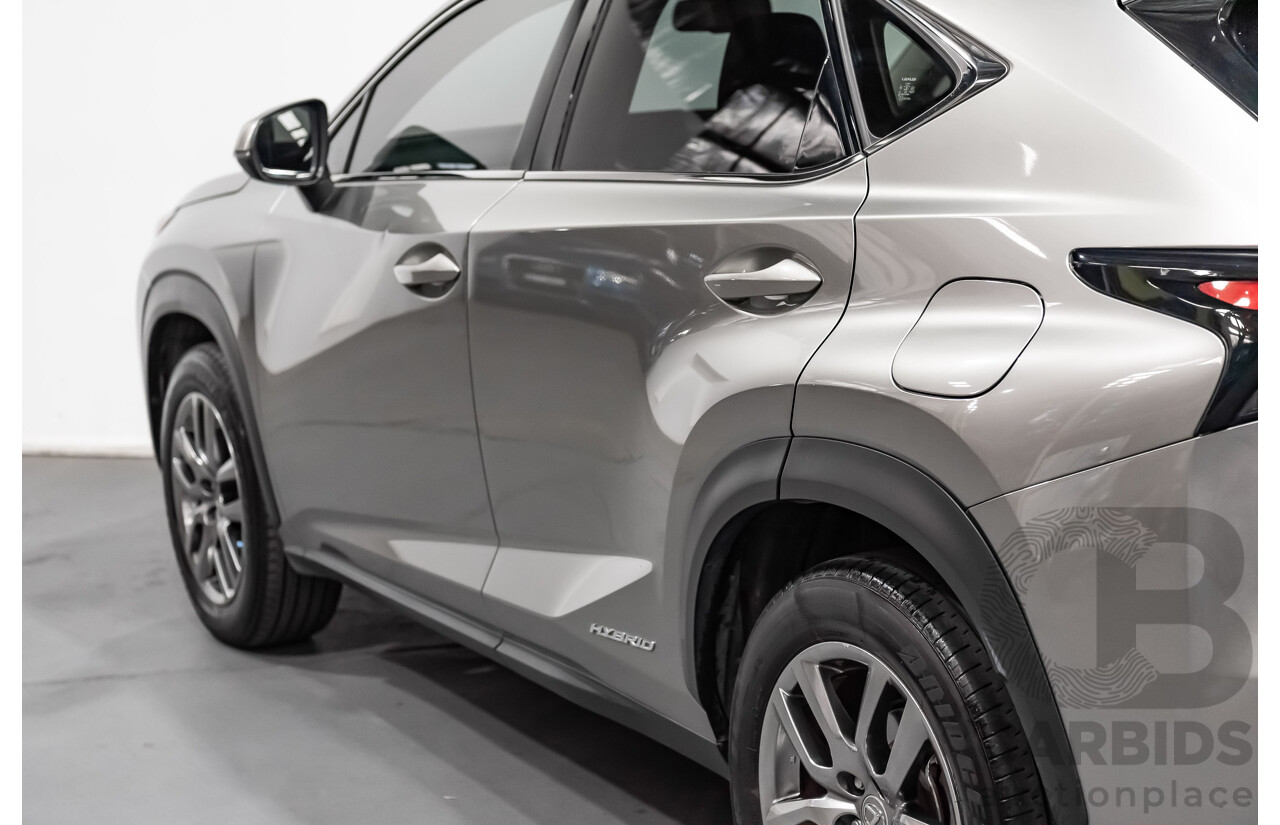 1/2015 Lexus Nx300h Luxury Hybrid (fwd) AYZ10R 4d Wagon Silver 2.5L Petrol - Hybrid