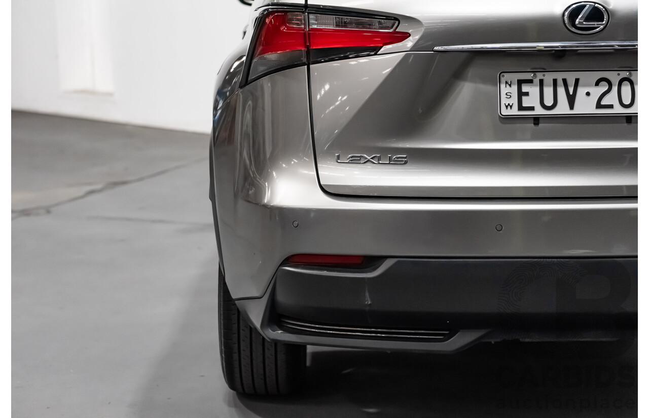 1/2015 Lexus Nx300h Luxury Hybrid (fwd) AYZ10R 4d Wagon Silver 2.5L Petrol - Hybrid