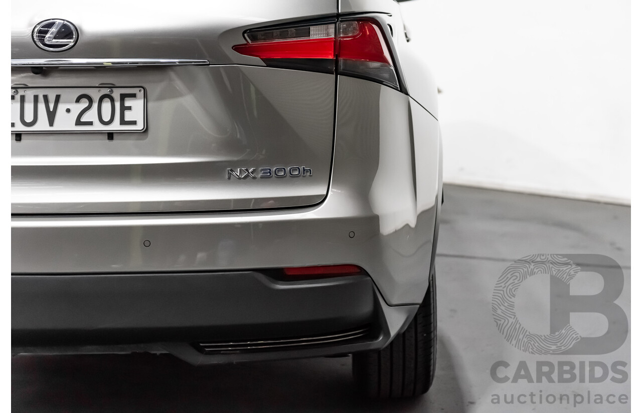 1/2015 Lexus Nx300h Luxury Hybrid (fwd) AYZ10R 4d Wagon Silver 2.5L Petrol - Hybrid