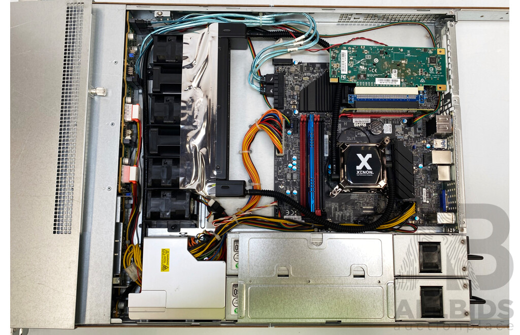 Supermicro Xenon Radon Intel Core (I7-4790K) 4GHz-4.4GHz Quad-Core CPU 1RU Server w/ AIO Liquid Cooling