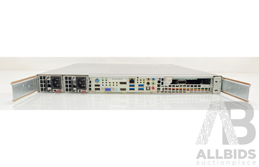 Supermicro Xenon Radon Intel Core (I7-4790K) 4GHz-4.4GHz Quad-Core CPU 1RU Server w/ AIO Liquid Cooling