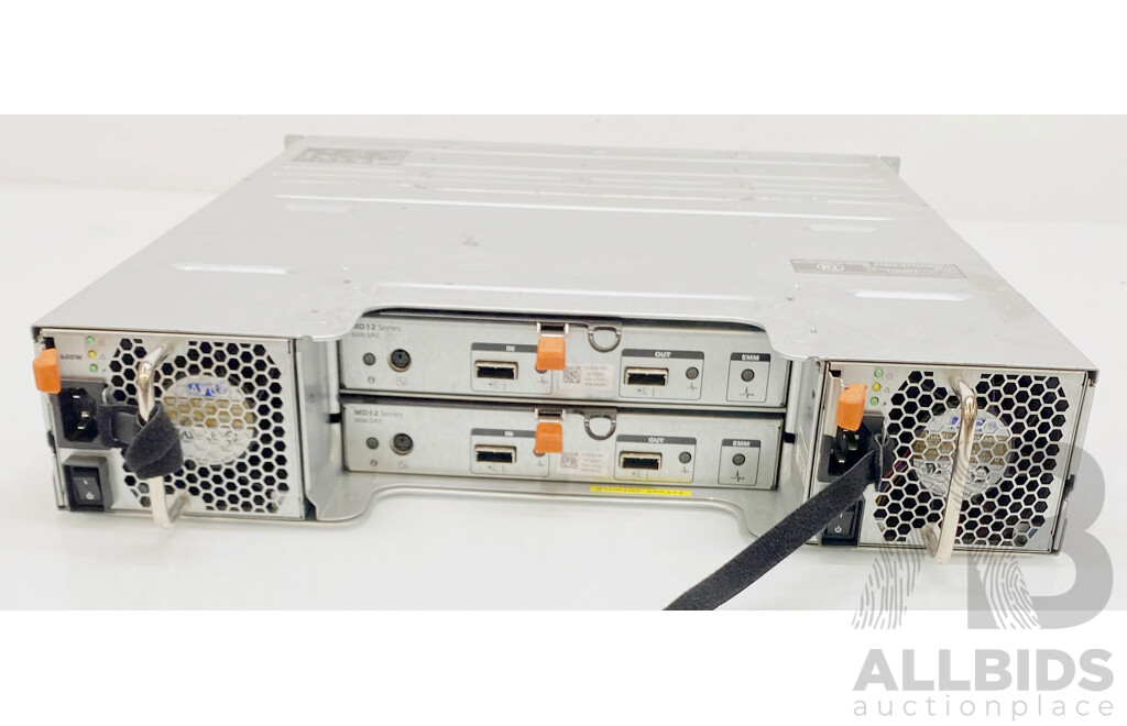 Dell (E03J) Powervault MD1200 SAS Storage Arrays W/ 44TB Storage