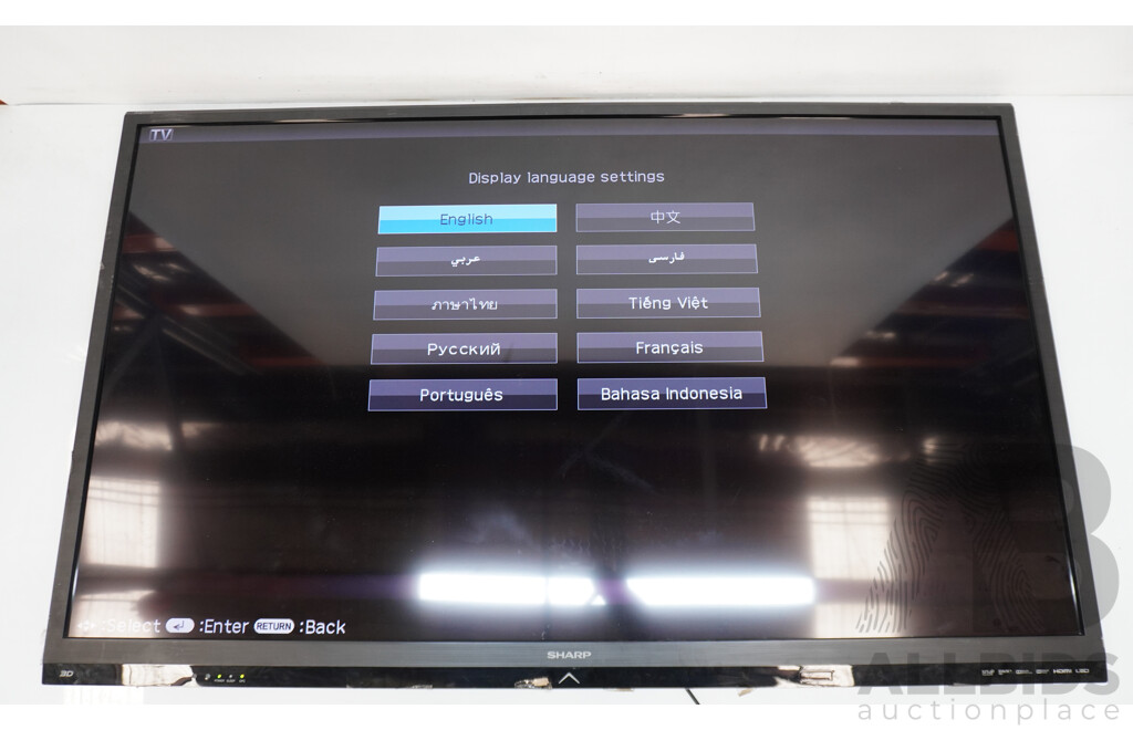 Sharp (LC-60LE640X) Aquos 60-Inch - Lot 1542303 | ALLBIDS