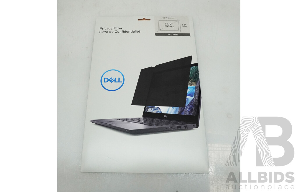 Dell 14-Inch Laptop Privacy Screen Filters - Lot of 75