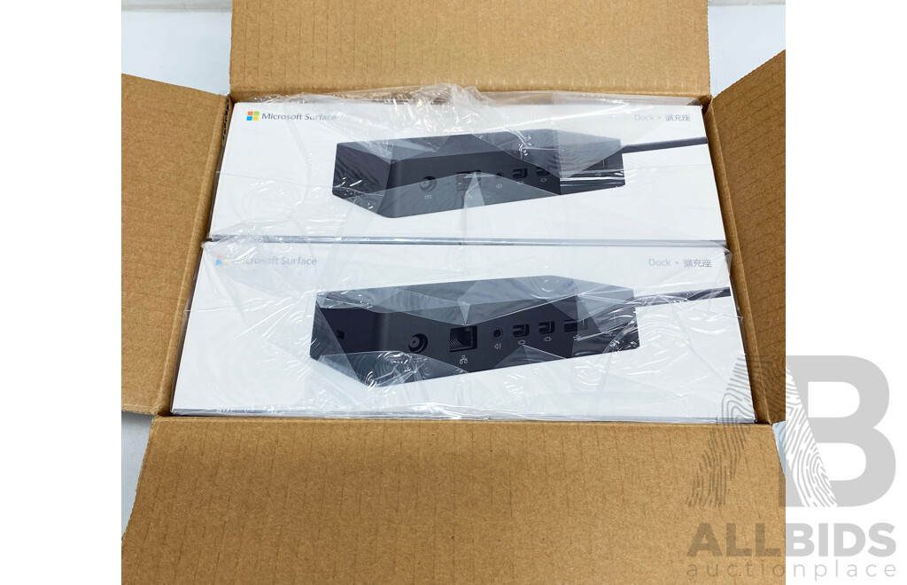 Microsoft (1661) Surface Dock W/ Power Supply - Lot of Four