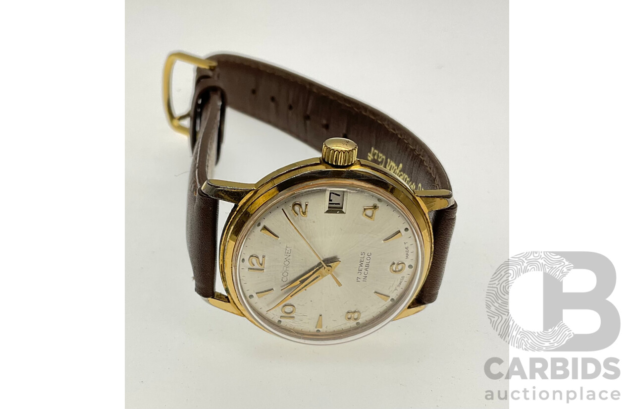 Vintage CORONET Gold-Filled Women\'s Wristwatch WIND UP MECHANICAL 17 jewels Vintage Coronet Mechanical Watch - Ep 9 - YouTube main image 4