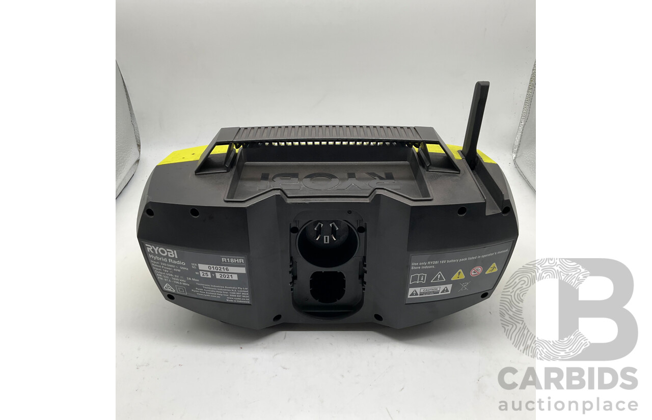 RYOBI Hybiri Radio - Skin Only - ORP $179