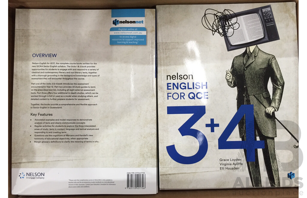 Nelson English for QCE Units 3 - Lot 1483156 | ALLBIDS