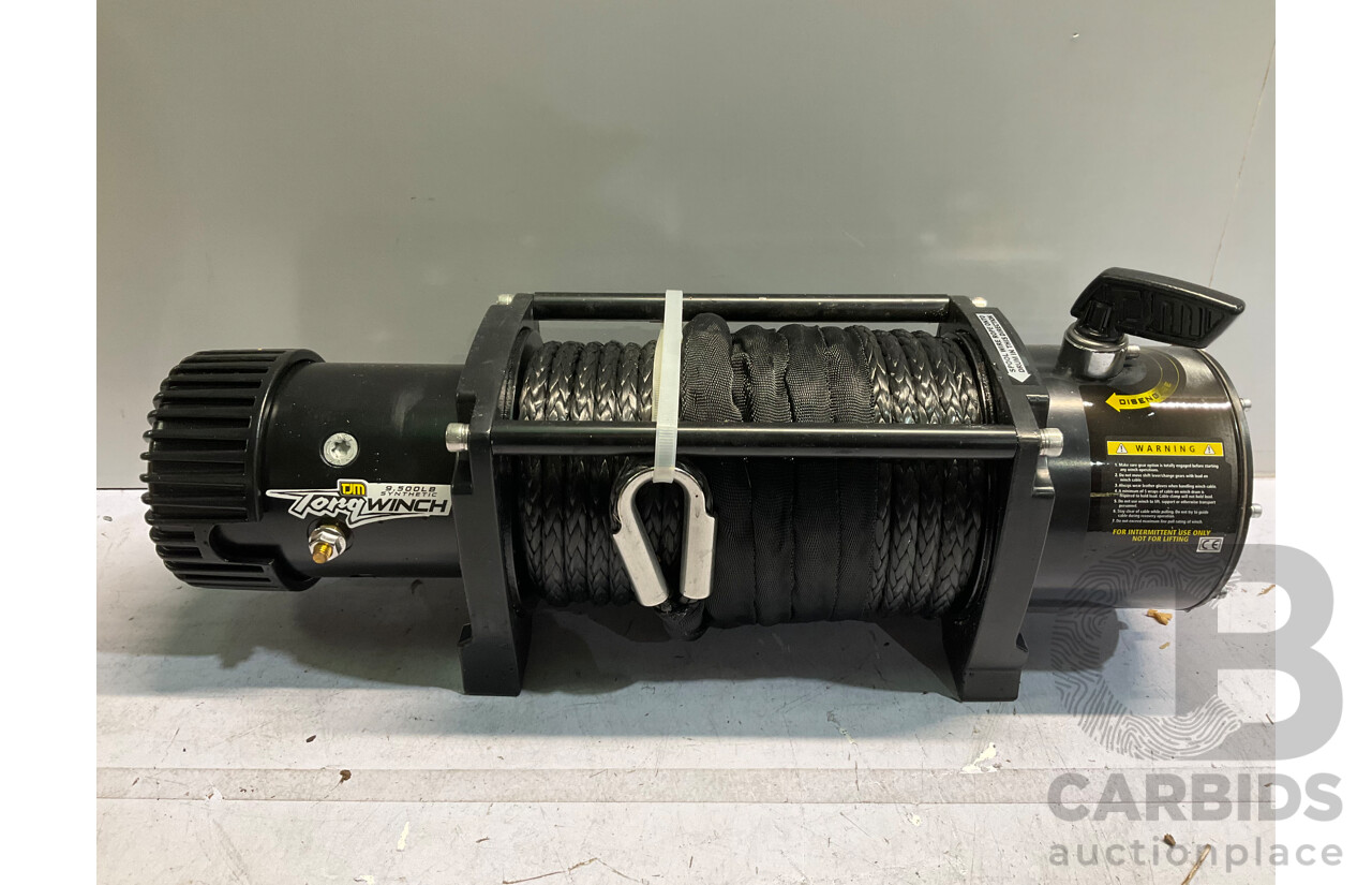 TJM TORQ WINCH 9500LB INC SYNTHETIC ROPE - ORP $1,349.00