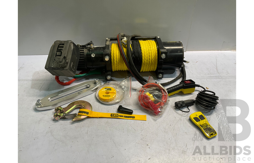 TJM Torq Winch 12000LB - Synthetic Rope, Remote Control - ORP $1,799.00
