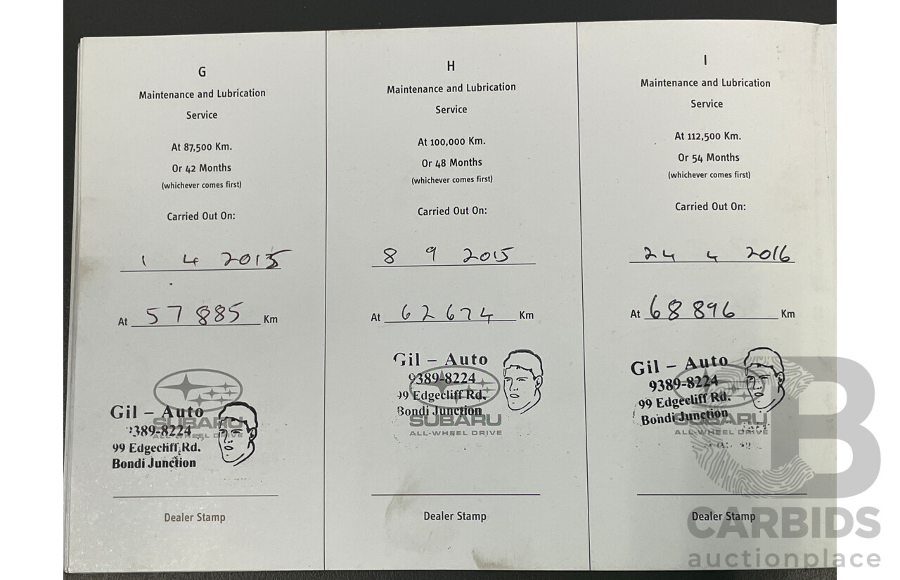 1/2008 Subaru Outback 2.5i Luxury Edition MY08 4d Wagon Blue 2.5L