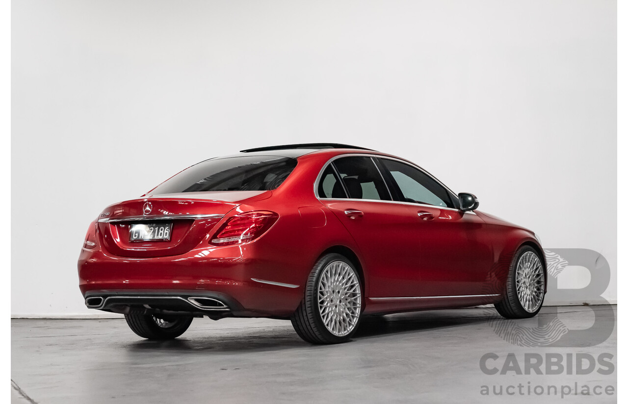 7/2015 Mercedes-Benz C250 W205 4d Sedan Hyacinth Red Metallic Turbo 2.0L