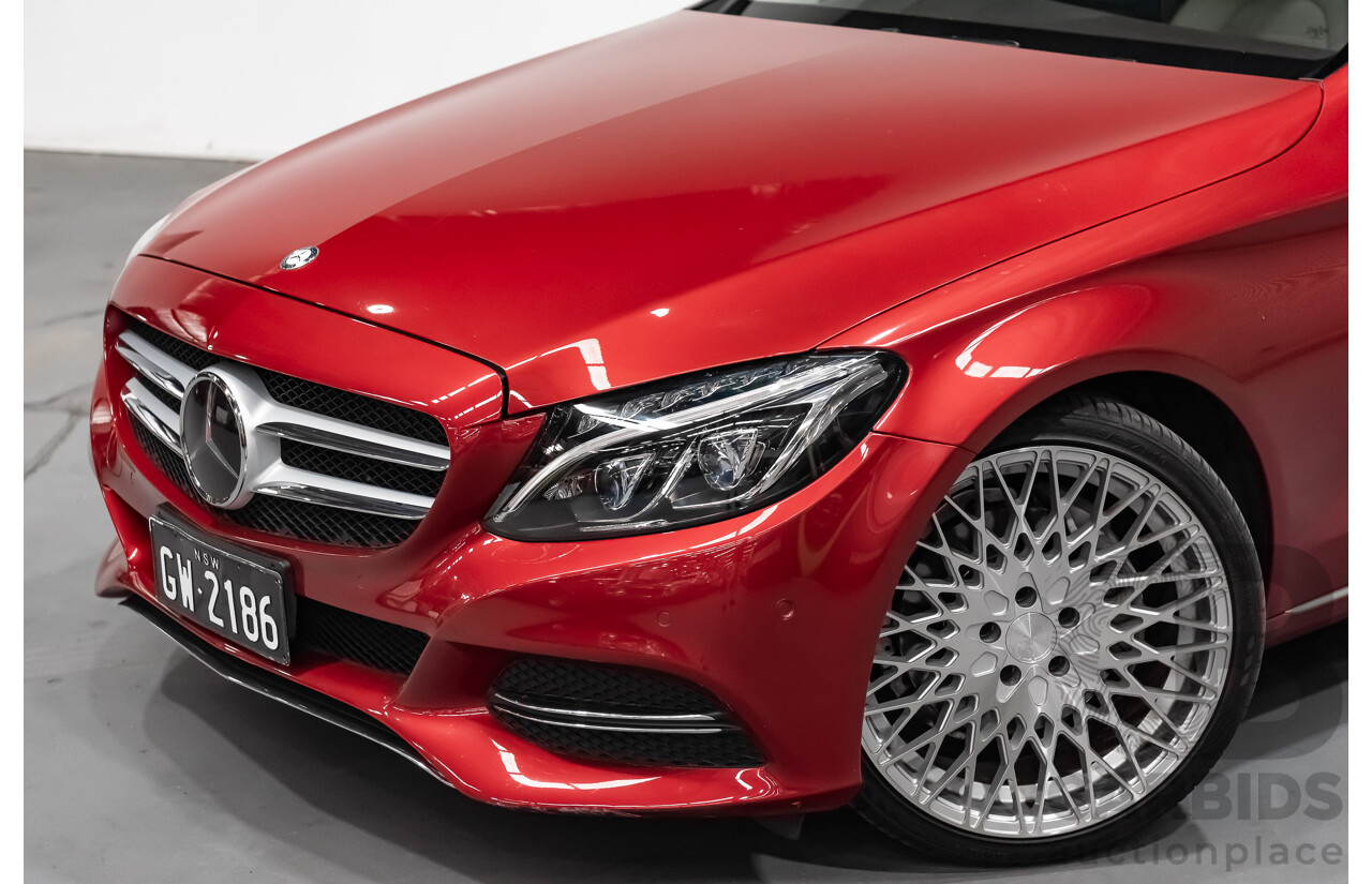 7/2015 Mercedes-Benz C250 W205 4d Sedan Hyacinth Red Metallic Turbo 2.0L
