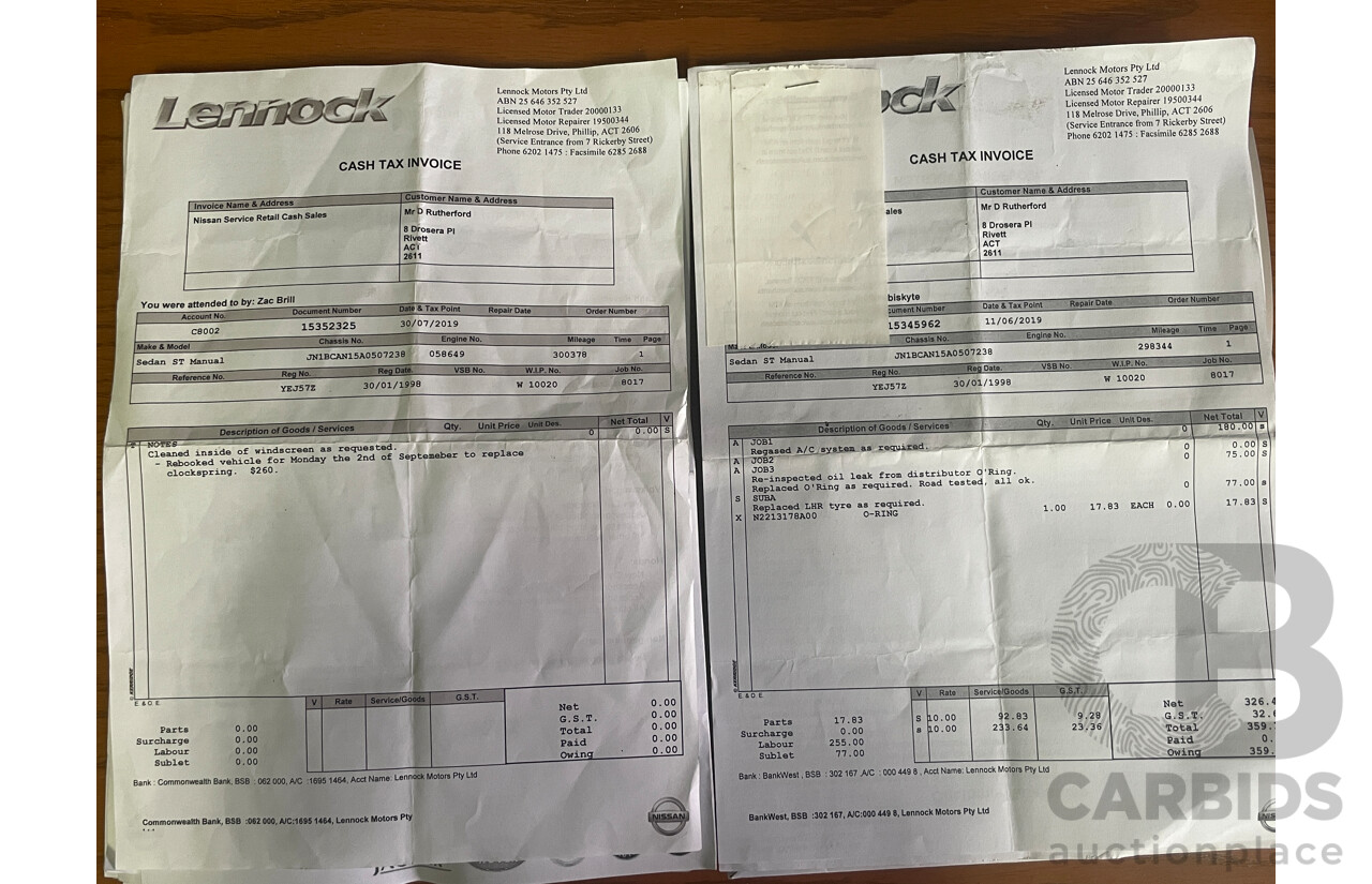 8/1997 Nissan Pulsar PLUS N15 4d Sedan Silver 1.6L