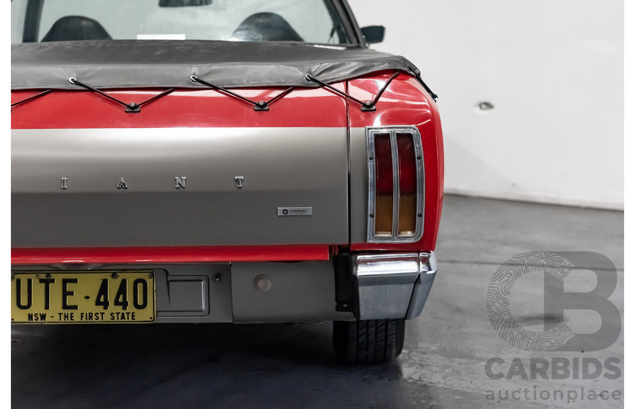 07/1974 Chrysler Valiant VJ Utility Red 440ci V8 - Town and Country Replica