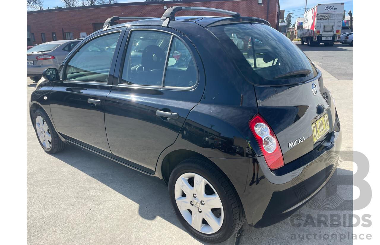 6/2009 Nissan Micra  K12 5d Hatchback Black 1.4L