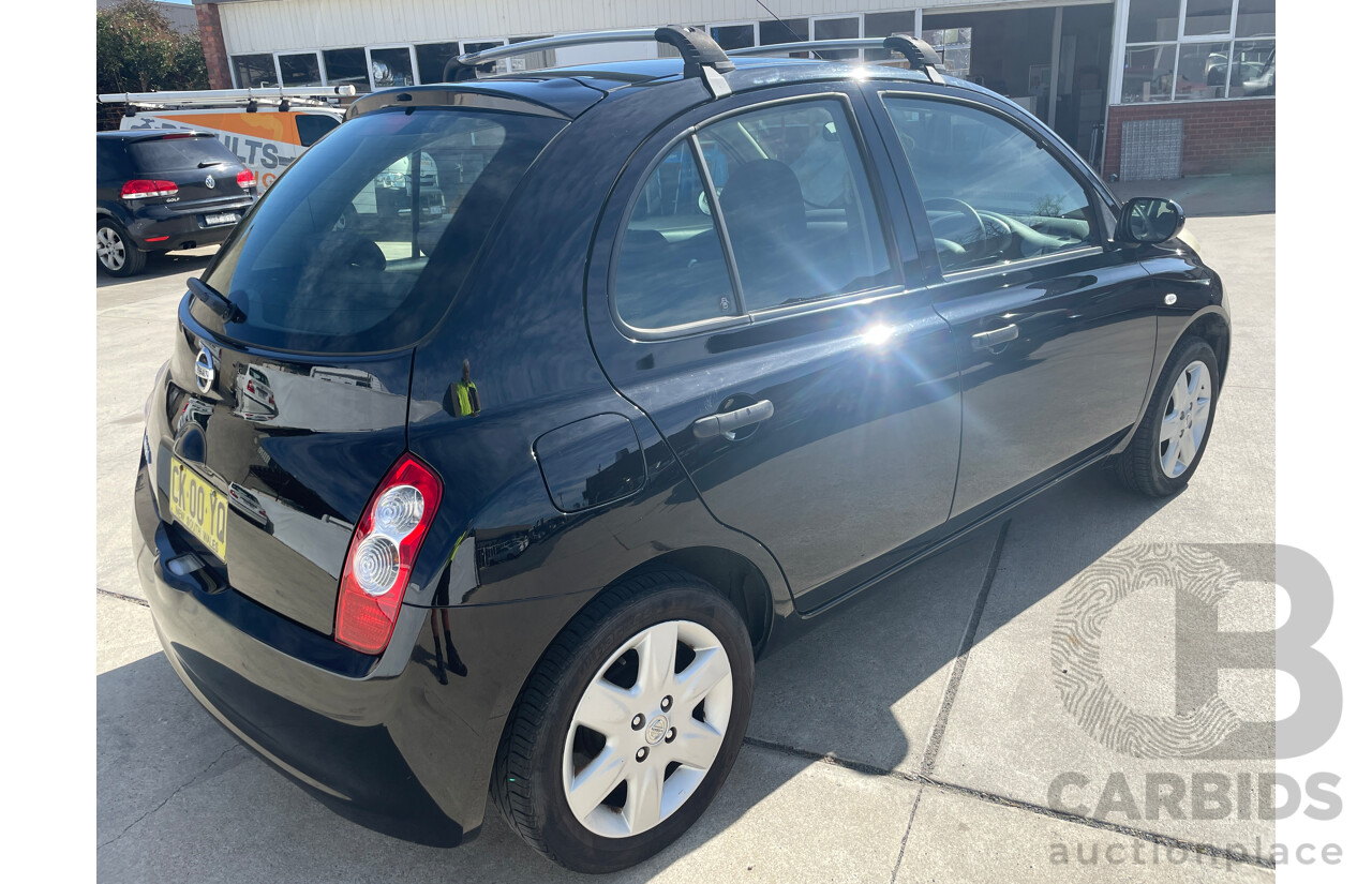 6/2009 Nissan Micra  K12 5d Hatchback Black 1.4L