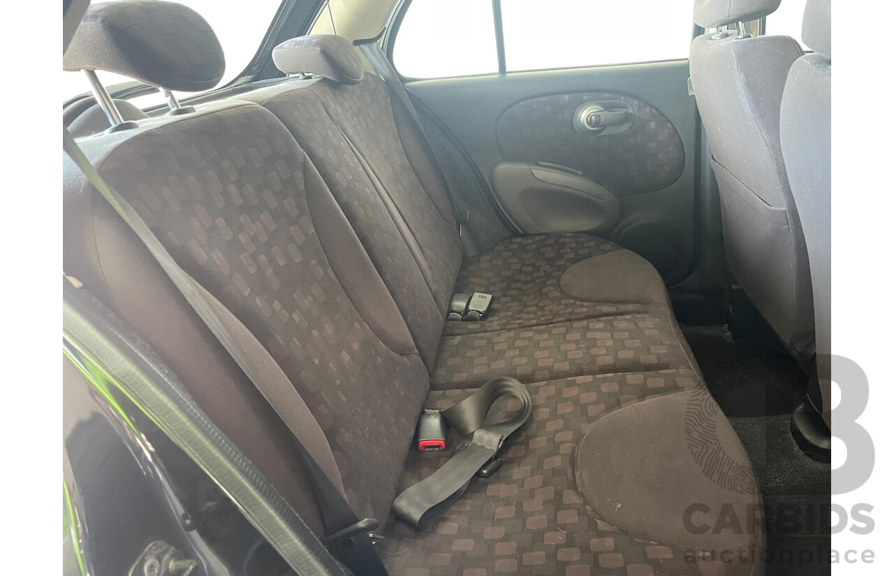 6/2009 Nissan Micra  K12 5d Hatchback Black 1.4L