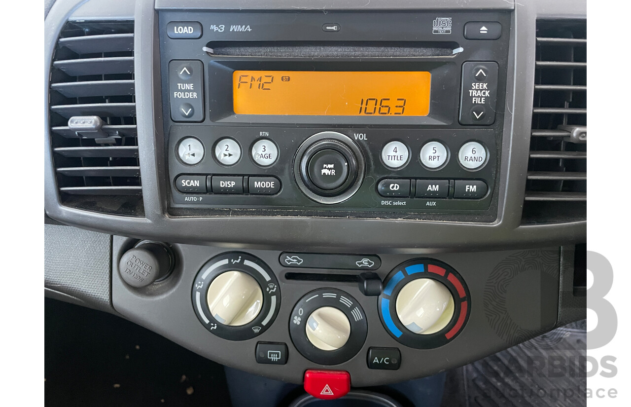 6/2009 Nissan Micra  K12 5d Hatchback Black 1.4L