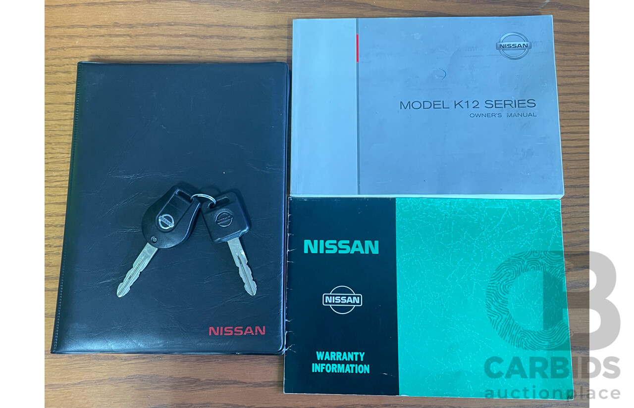 6/2009 Nissan Micra  K12 5d Hatchback Black 1.4L