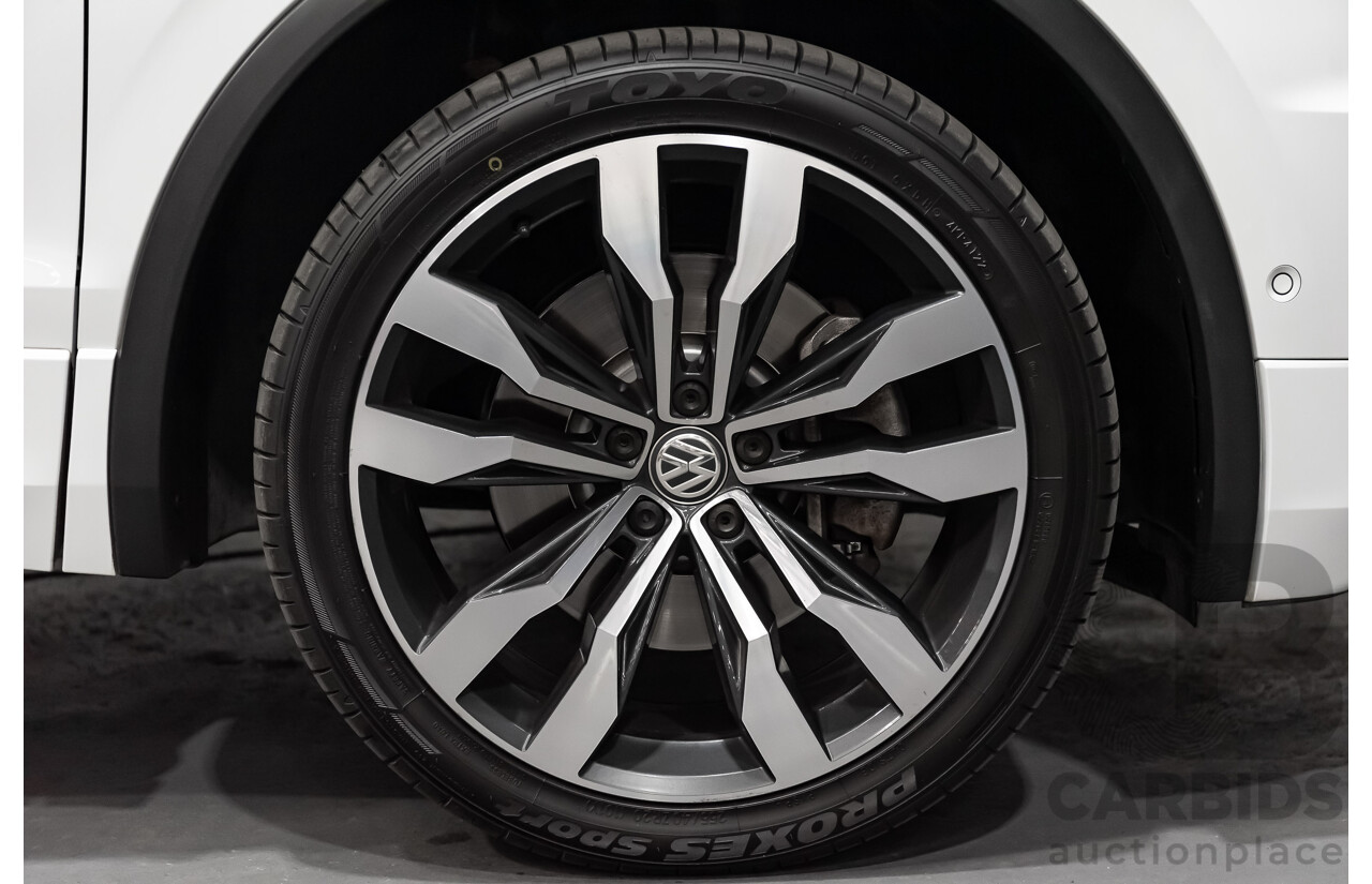 9/2019 Volkswagen Tiguan 162 TSI R-Line (4x4) 4d Wagon White 2.0L Turbo