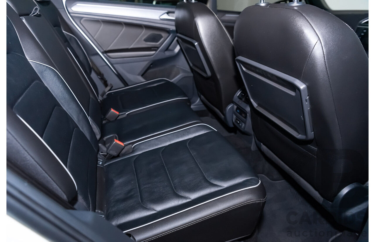 9/2019 Volkswagen Tiguan 162 TSI R-Line (4x4) 4d Wagon White 2.0L Turbo