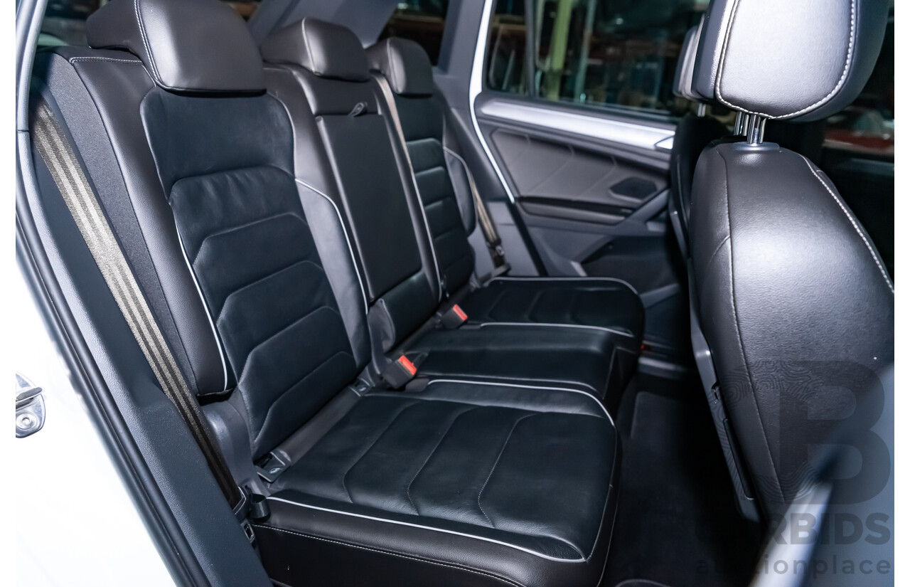 9/2019 Volkswagen Tiguan 162 TSI R-Line (4x4) 4d Wagon White 2.0L Turbo