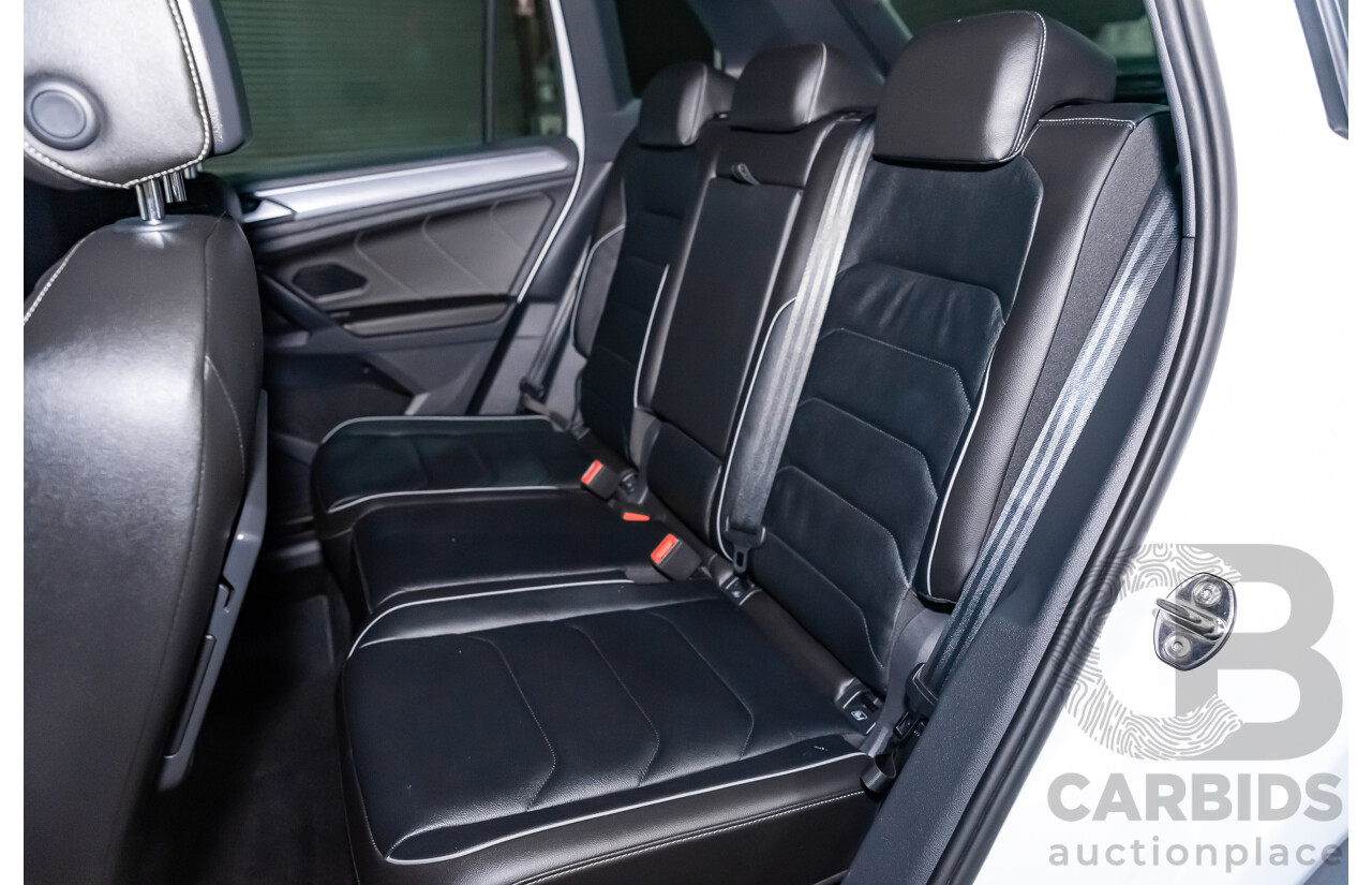 9/2019 Volkswagen Tiguan 162 TSI R-Line (4x4) 4d Wagon White 2.0L Turbo