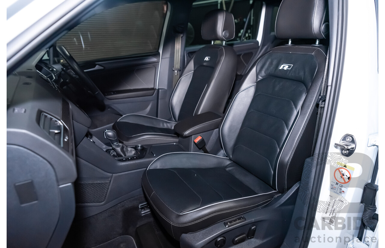 9/2019 Volkswagen Tiguan 162 TSI R-Line (4x4) 4d Wagon White 2.0L Turbo