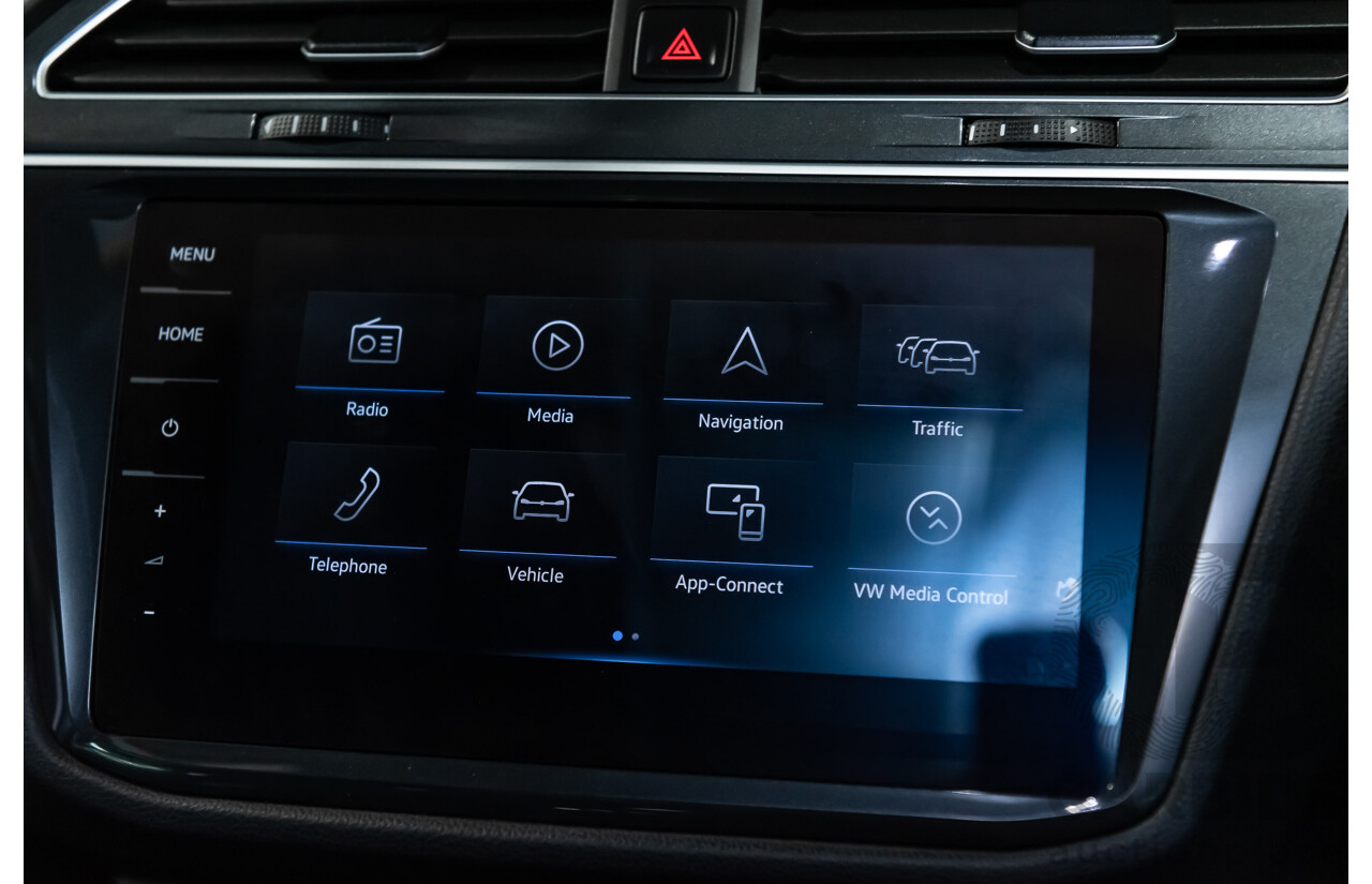 9/2019 Volkswagen Tiguan 162 TSI R-Line (4x4) 4d Wagon White 2.0L Turbo