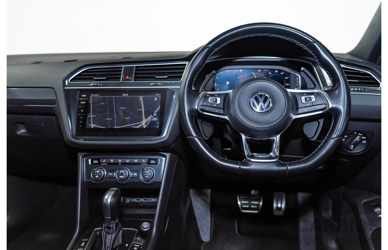 9/2019 Volkswagen Tiguan 162 TSI R-Line (4x4) 4d Wagon White 2.0L Turbo