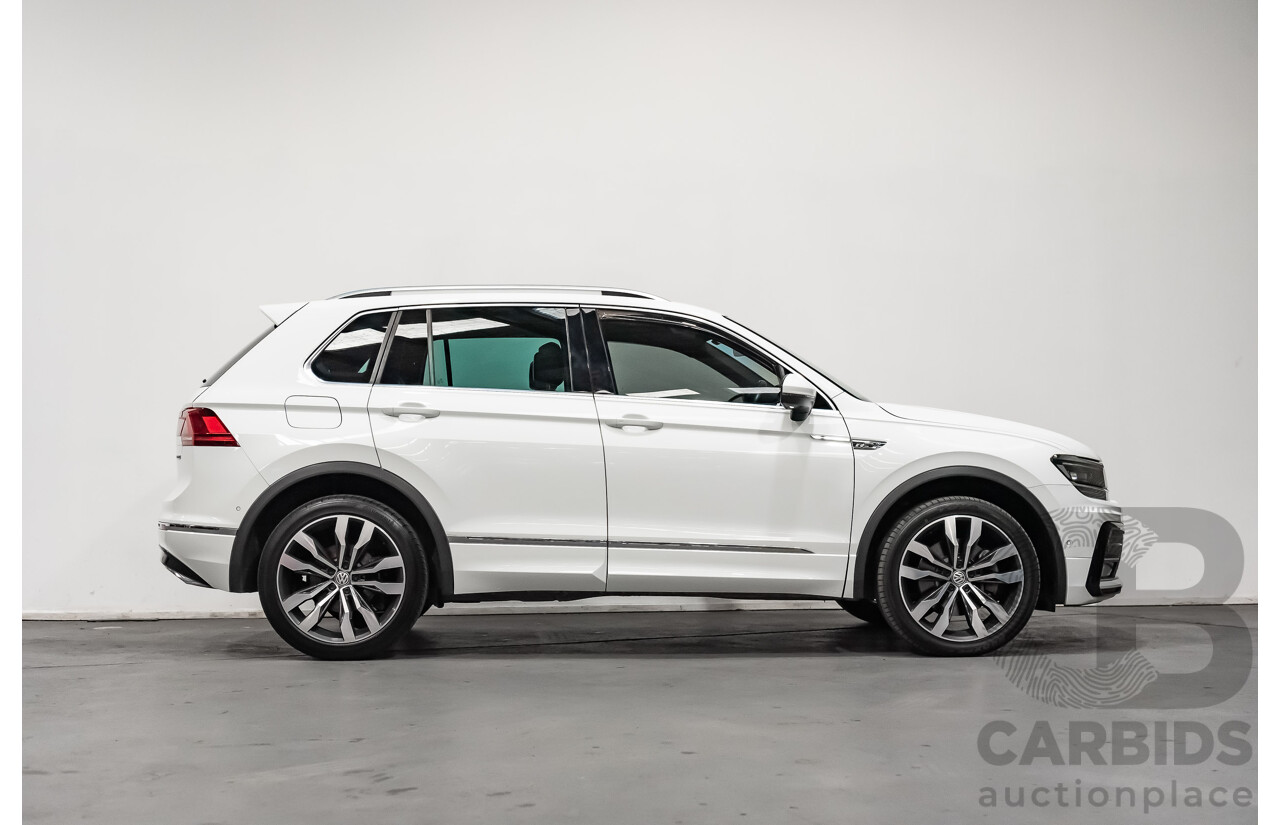 9/2019 Volkswagen Tiguan 162 TSI R-Line (4x4) 4d Wagon White 2.0L Turbo