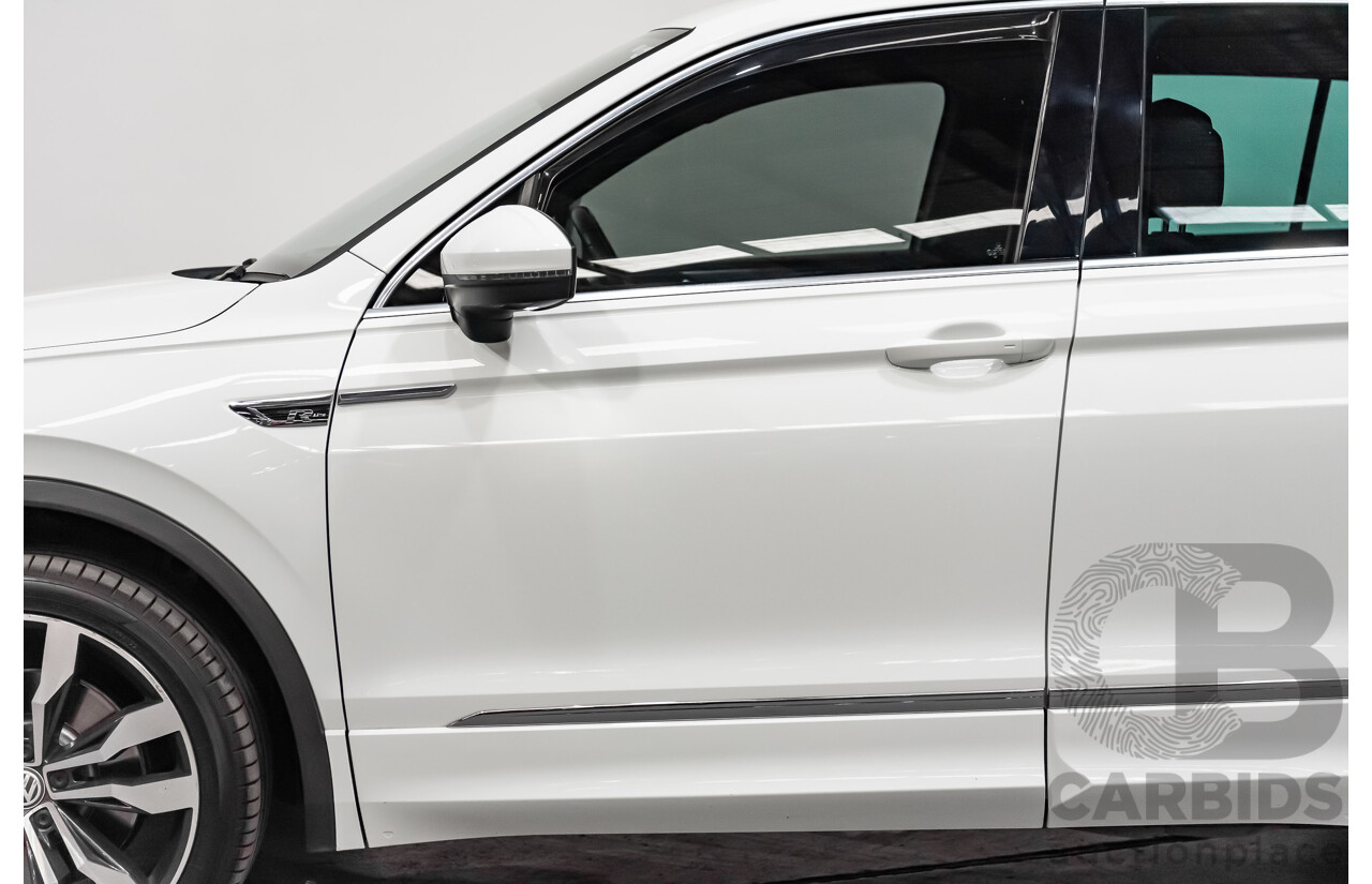 9/2019 Volkswagen Tiguan 162 TSI R-Line (4x4) 4d Wagon White 2.0L Turbo