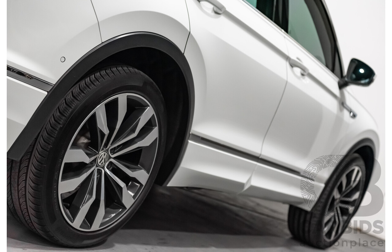 9/2019 Volkswagen Tiguan 162 TSI R-Line (4x4) 4d Wagon White 2.0L Turbo