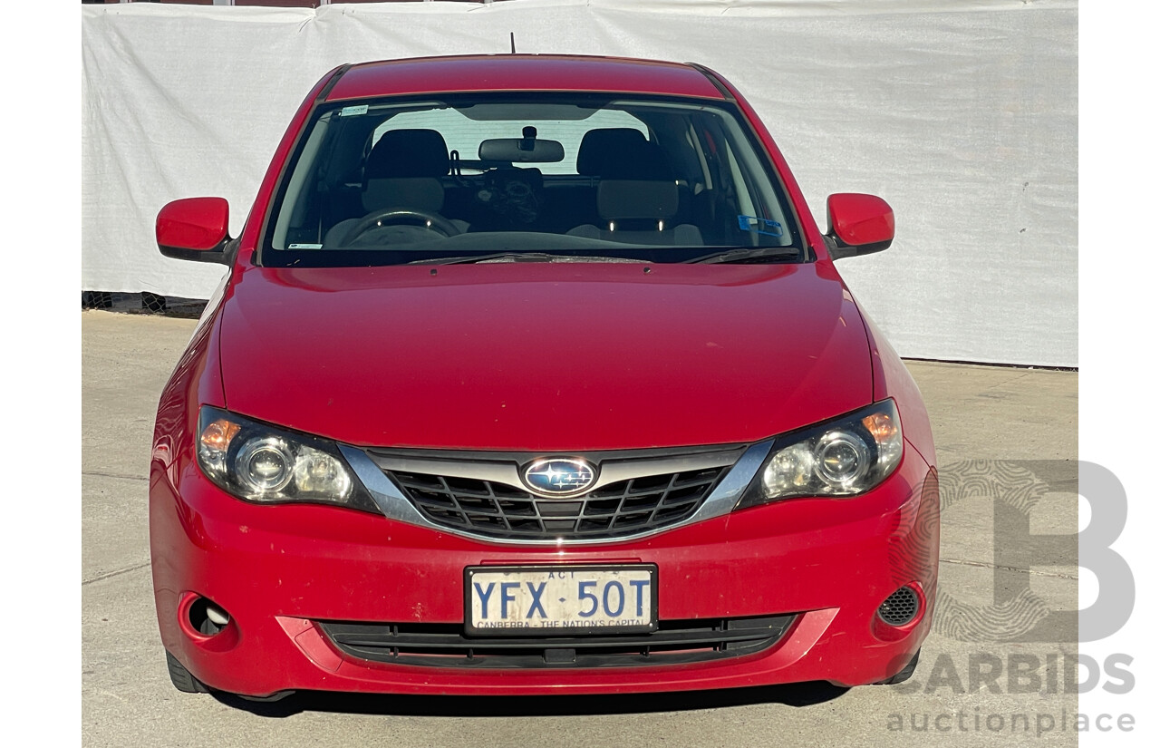 8/2009 Subaru Impreza R (awd) MY09 5d Hatchback Red 2.0L