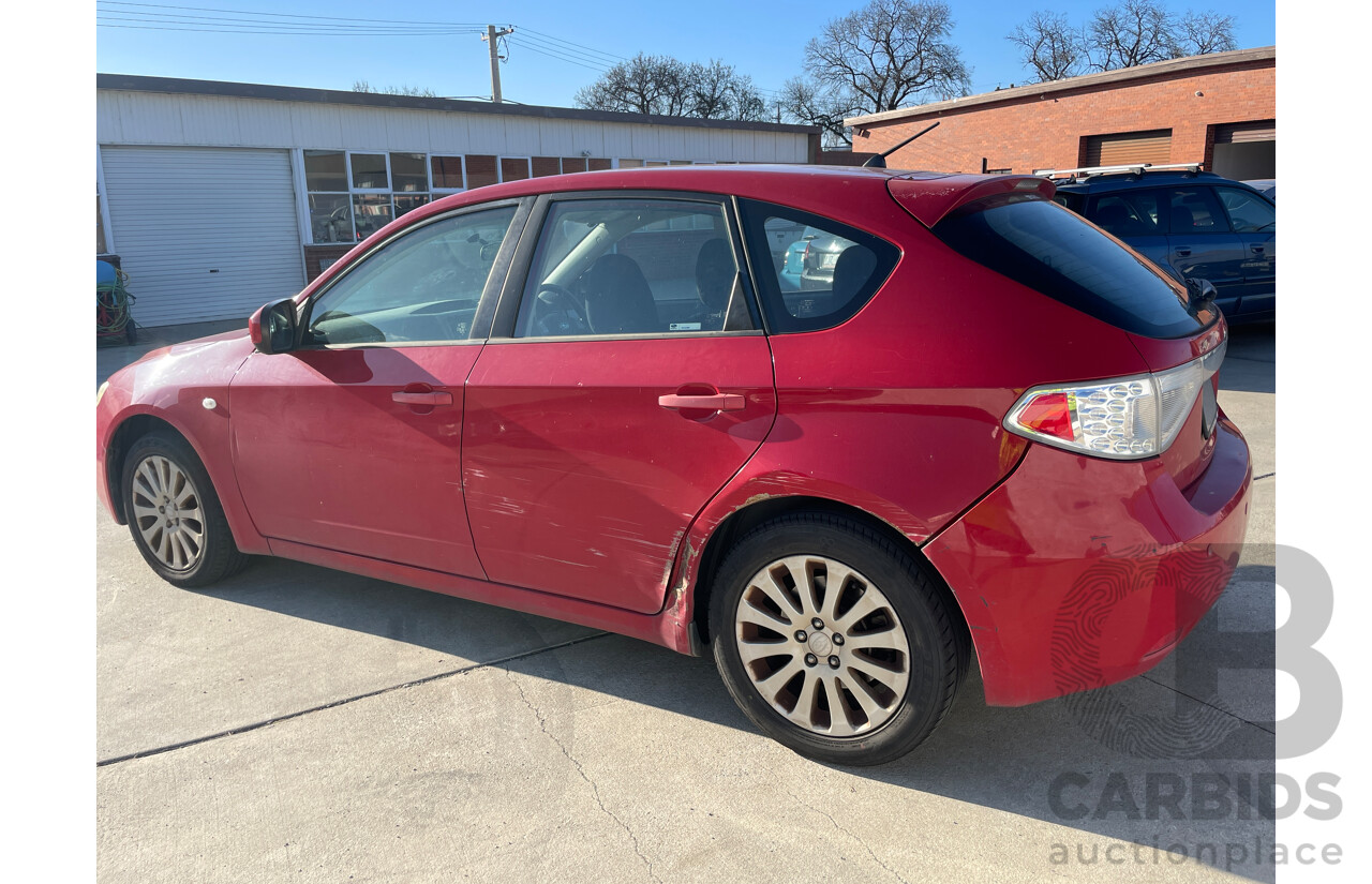 8/2009 Subaru Impreza R (awd) MY09 5d Hatchback Red 2.0L