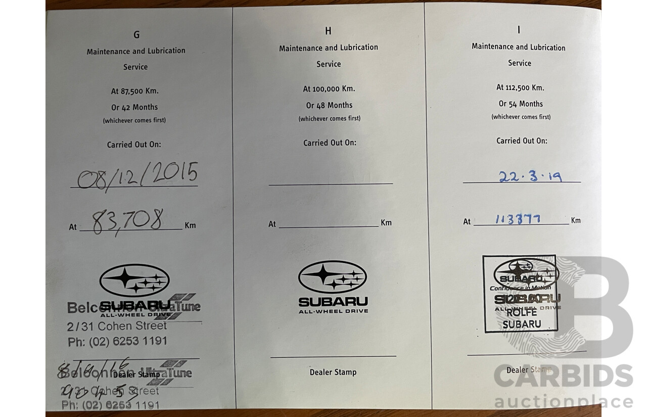 8/2009 Subaru Impreza R (awd) MY09 5d Hatchback Red 2.0L