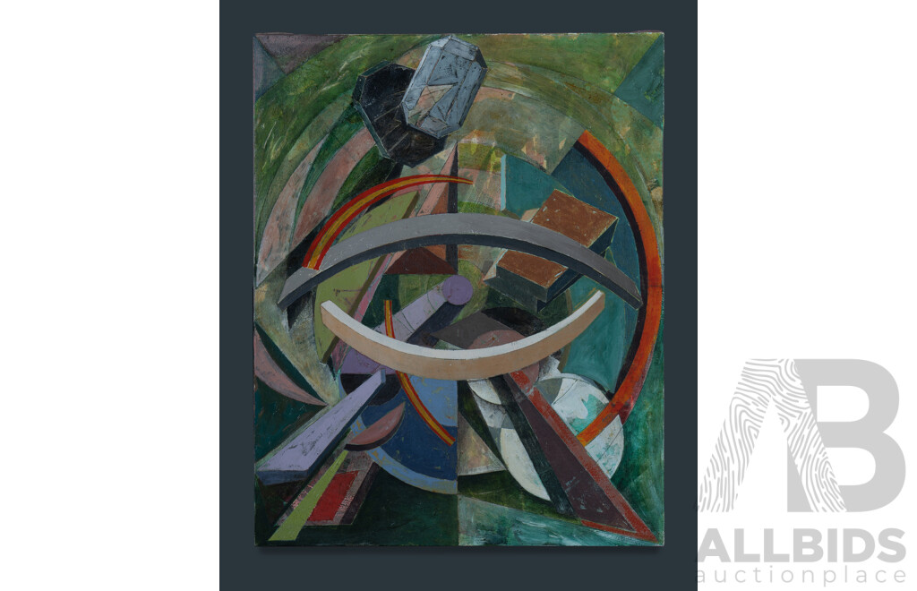 Rhett Brewer (born 1952), Holder and Held, 1989, Oil on Canvas, 50 x 40cm