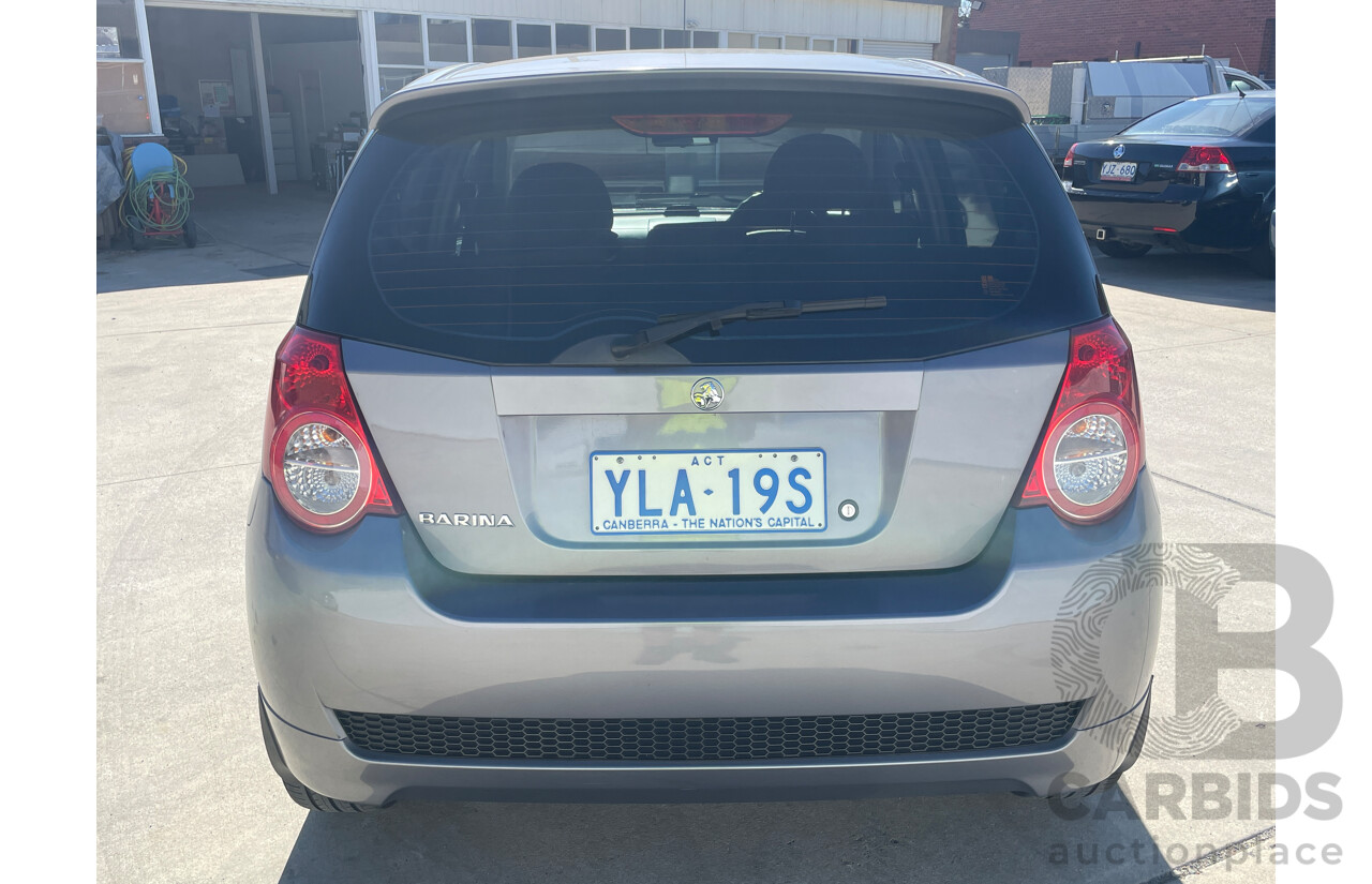 7/2010 Holden Barina  TK MY10 5d Hatchback Grey 1.6L