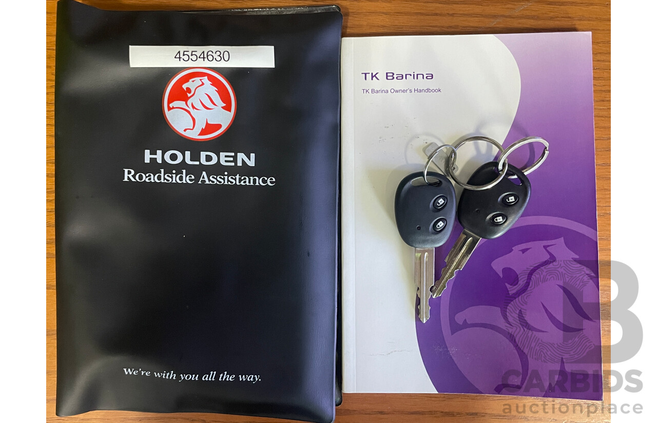 7/2010 Holden Barina  TK MY10 5d Hatchback Grey 1.6L