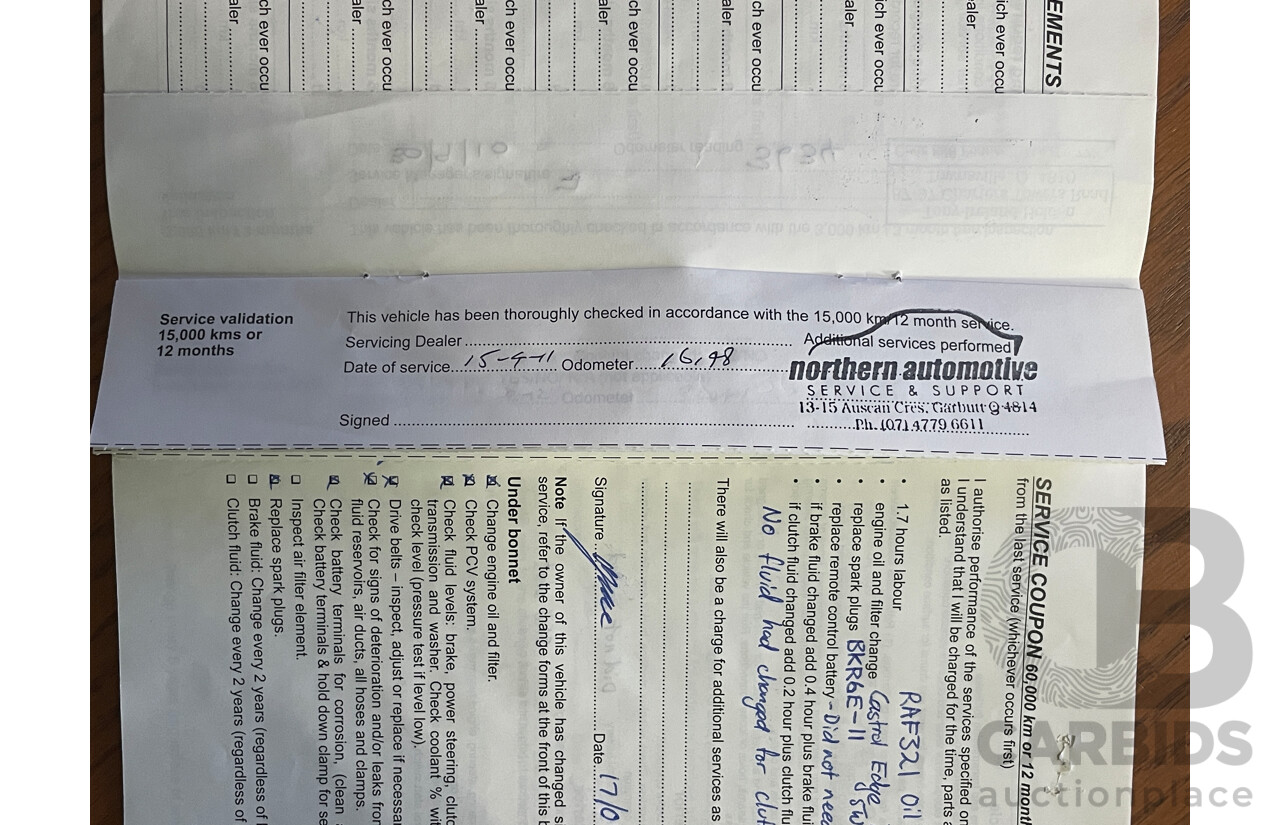 7/2010 Holden Barina  TK MY10 5d Hatchback Grey 1.6L