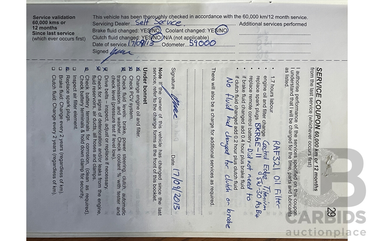 7/2010 Holden Barina  TK MY10 5d Hatchback Grey 1.6L