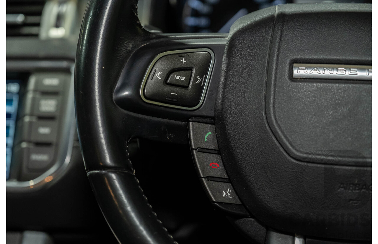 3/2015 Range Rover Evoque Si4 PURE LV MY15 5d Wagon Santorini Black Turbo 2.0L