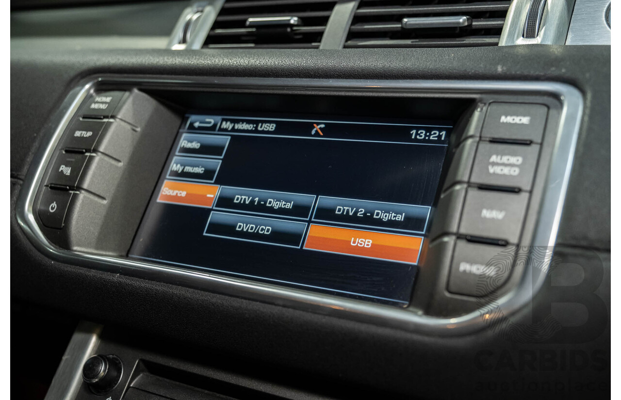 3/2015 Range Rover Evoque Si4 PURE LV MY15 5d Wagon Santorini Black Turbo 2.0L