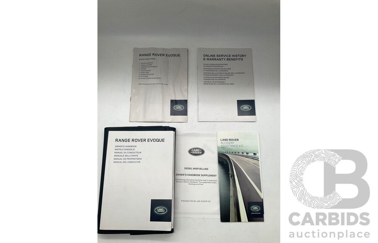 3/2015 Range Rover Evoque Si4 PURE LV MY15 5d Wagon Santorini Black Turbo 2.0L