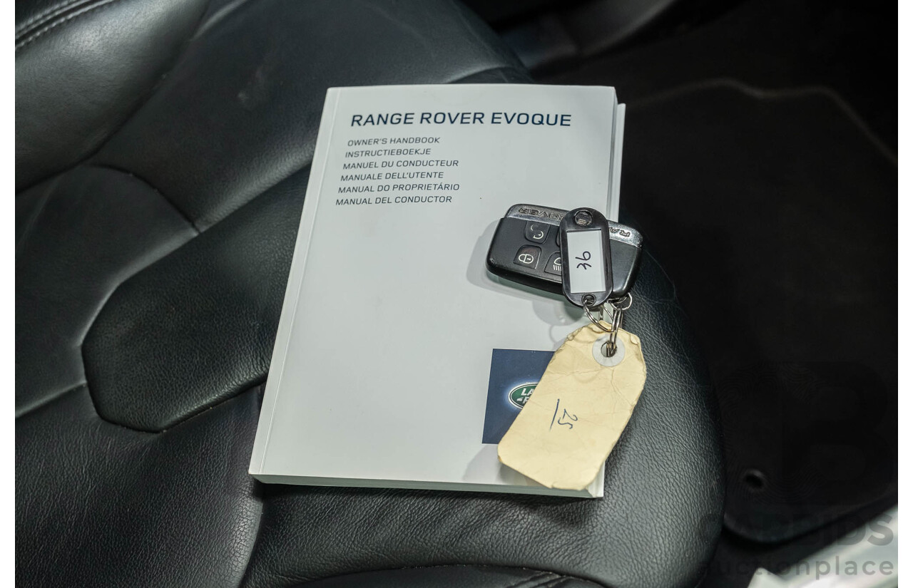 3/2015 Range Rover Evoque Si4 PURE LV MY15 5d Wagon Santorini Black Turbo 2.0L