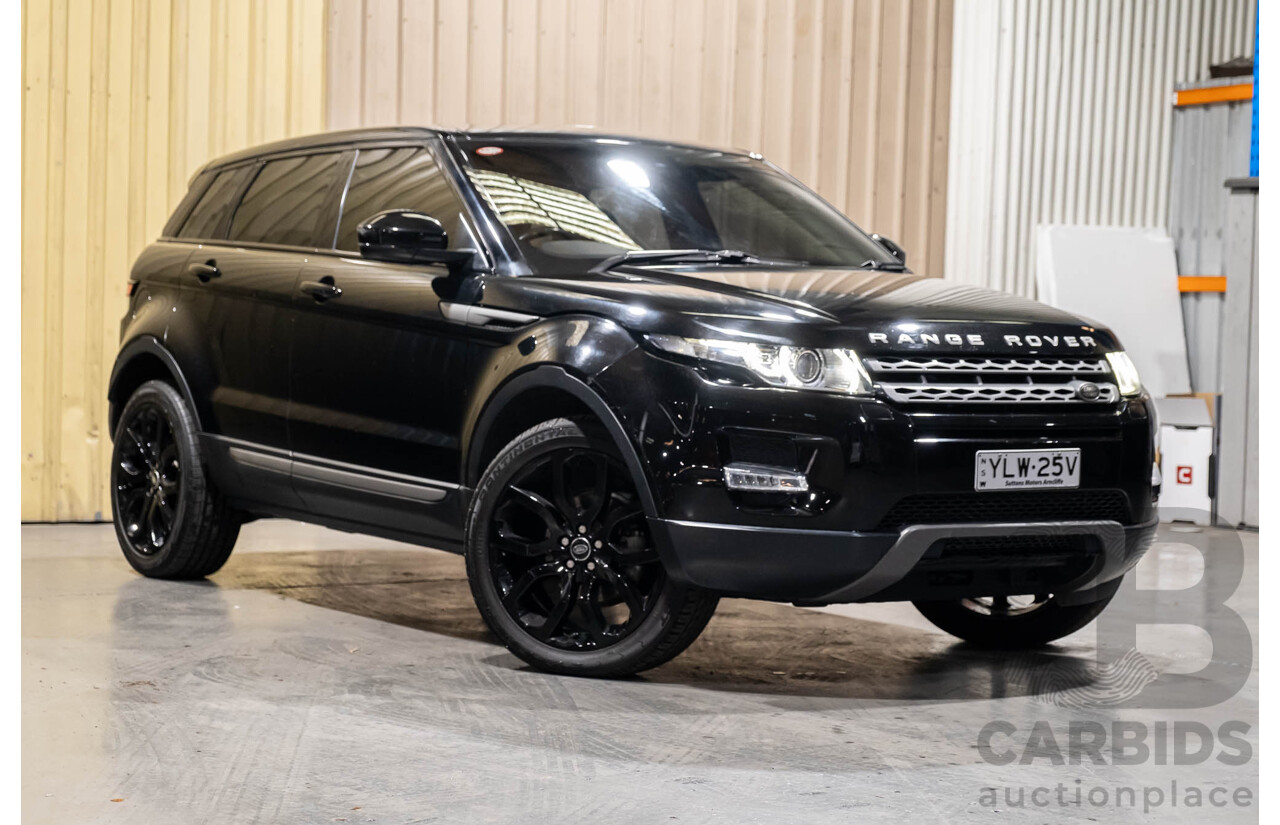 3/2015 Range Rover Evoque Si4 PURE LV MY15 5d Wagon Santorini Black Turbo 2.0L