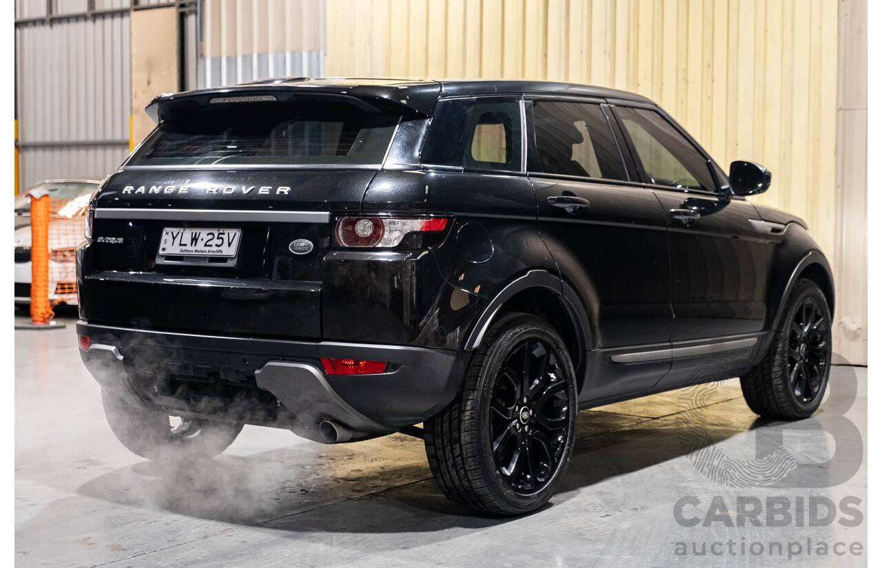3/2015 Range Rover Evoque Si4 PURE LV MY15 5d Wagon Santorini Black Turbo 2.0L
